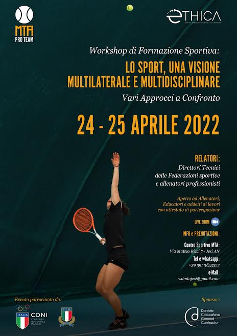 A Jesi il workshop “Lo sport, una visione multilaterale e multidisciplinare”