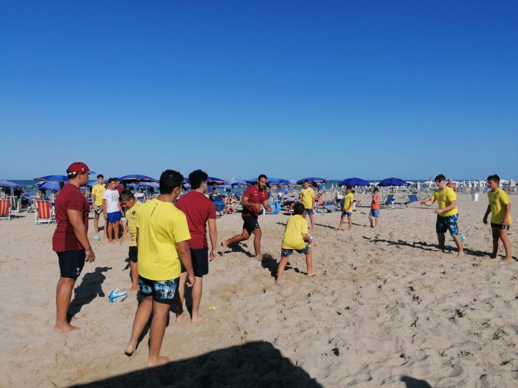A Civitanova Marche anche la Fiamme Oro per la giornata di promozione del Mini Rugby Beach