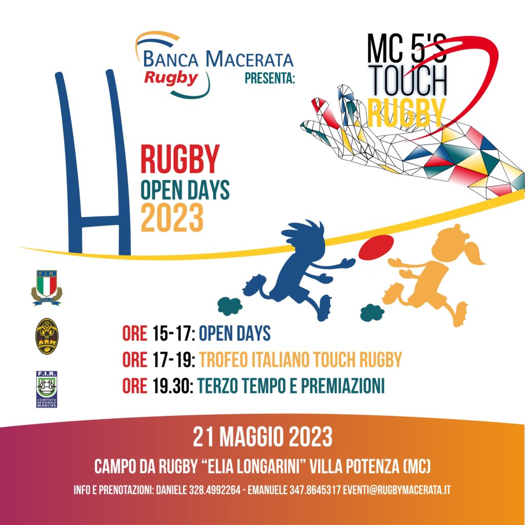 A Macerata un giorno dedicato al touch rugby