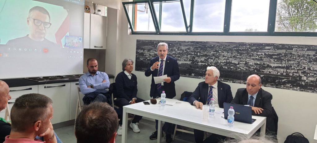 Il presidente nazionale Federugby, Marzio Innocenti, nelle Marche