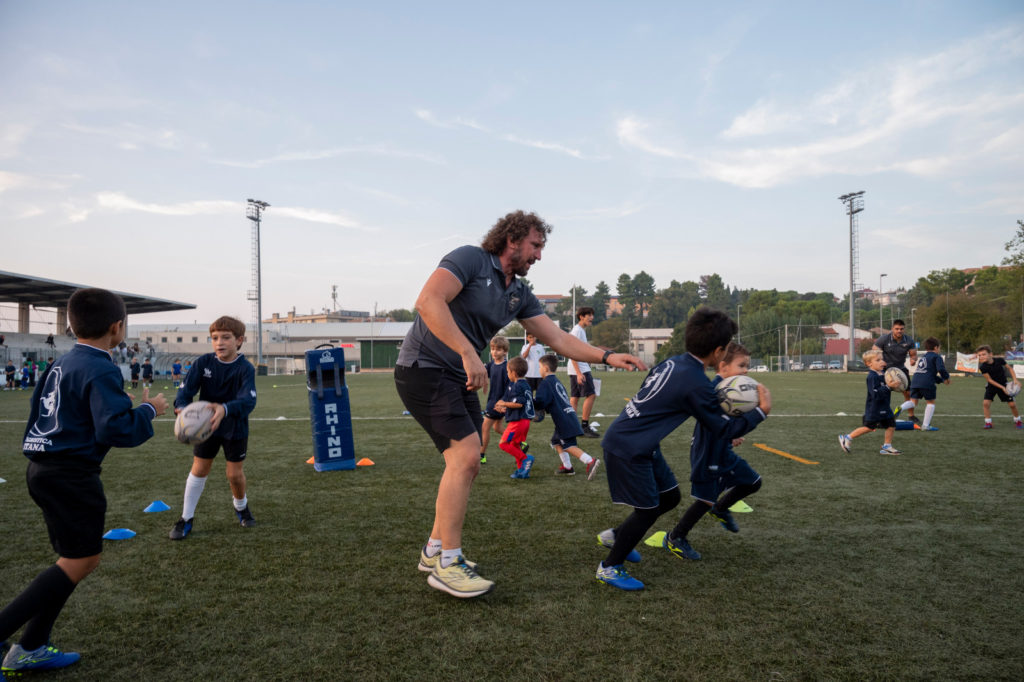 Mauro Bergamasco a casa dell’Unione Rugbistica Anconitana