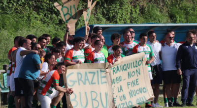 Rugby Jesi ’70, ultima in casa a testa alta e saluto con ovazione per “Bubu” Piergirolami