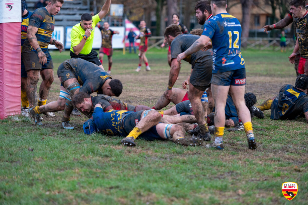 Con Villorba arriva la terza vittoria consecutiva per la Fiorini Pesaro Rugby