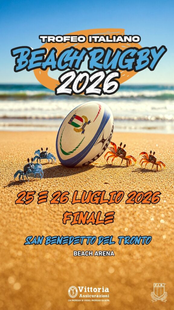 Trofeo Italiano Beach Rugby 2026: a San Benedetto del Tronto la finale